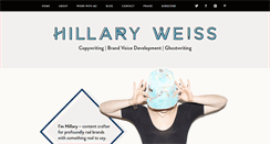Desktop Screenshot of hillaryweiss.com
